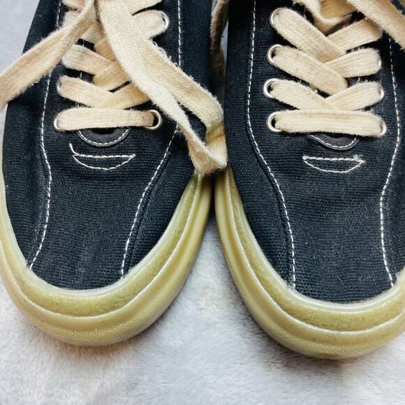 SWC Stepney Workers Club Dellow Sneakers Mens 38/US M5/W7 Black Canvas Gum Sole - Picture 3 of 10
